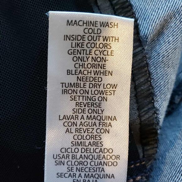 Democracy AB Technology Jeans Womens Size 12 Blue Distressed Skinny Stretch - Picture 7 of 10